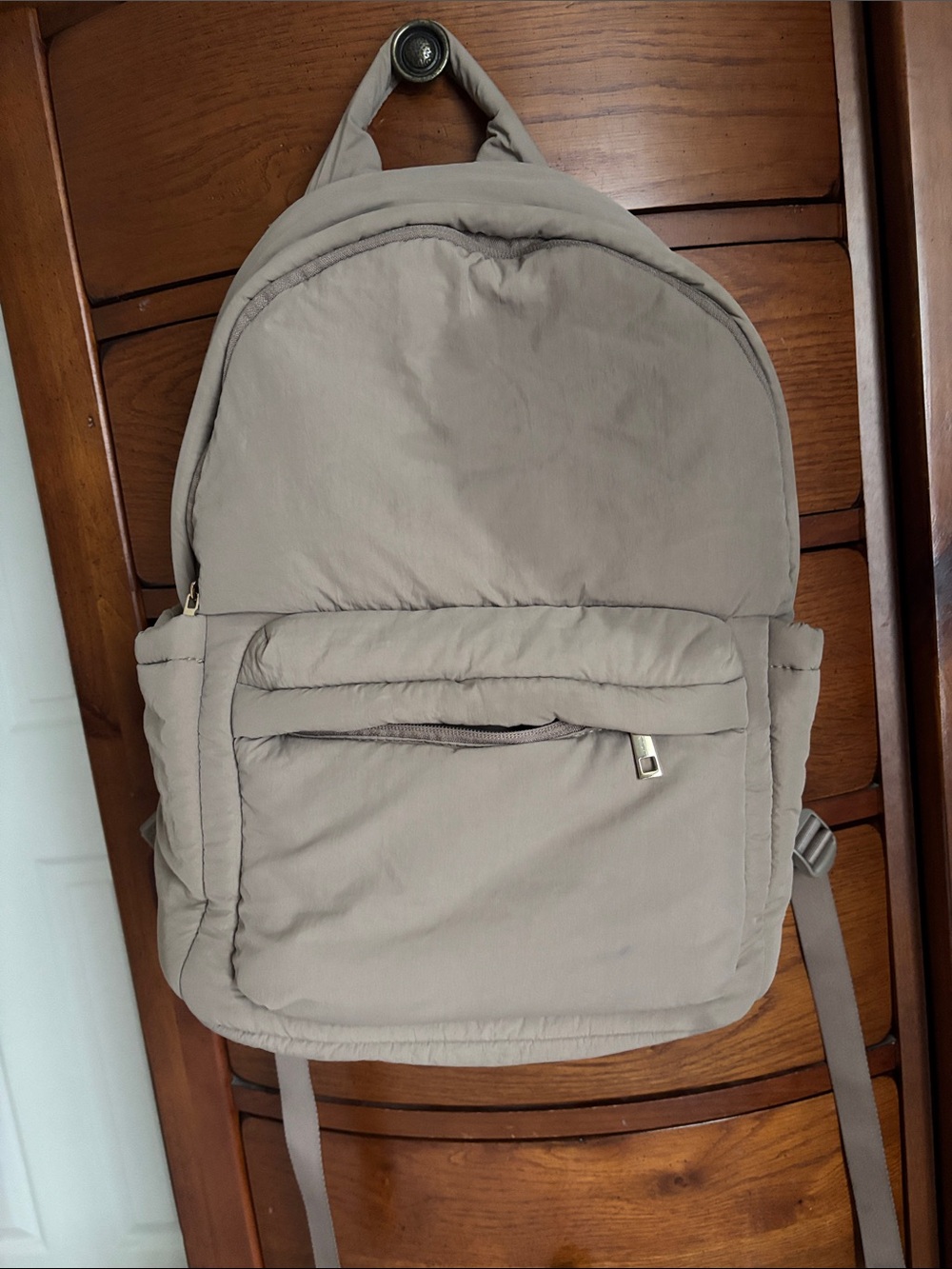 a new day Taupe Quilted Men's Backpack
